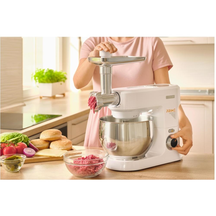 Sencor - Köksmaskin med rostfri skål 1000W/230V vit