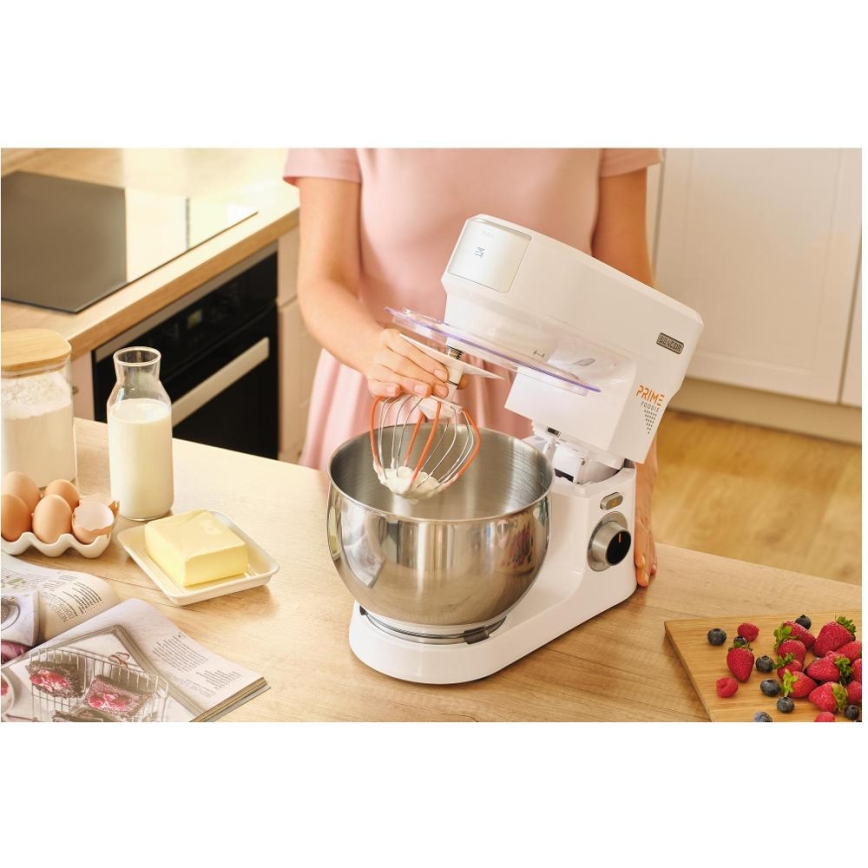 Sencor - Köksmaskin med rostfri skål 1000W/230V vit