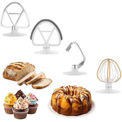 Sencor - Köksmaskin med rostfri skål 1000W/230V vit