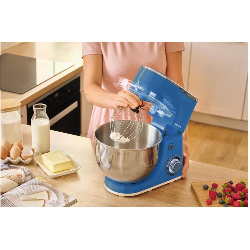 Sencor - Köksmaskin med rostfri skål 1300W/230V blå
