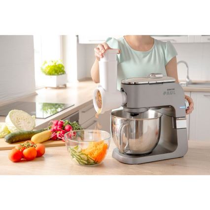 Sencor - Köksmaskin med rostfri skål 1700W/230V matt krom