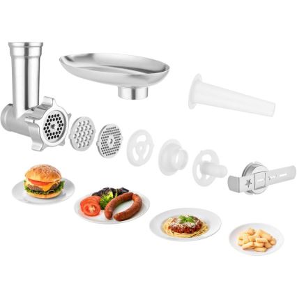 Sencor - Köksmaskin med rostfri skål 1700W/230V matt krom