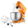 Sencor - köksmaskin med skål i rostfritt stål 1300 W/230 V orange