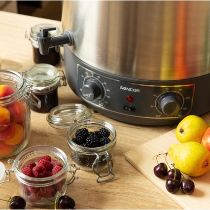 Sencor - Konserveringsgryta 27 l 1800W/230V rostfritt stål/grå