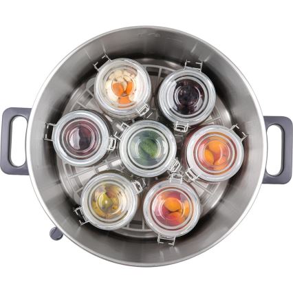 Sencor - Konserveringsgryta 27 l 1800W/230V rostfritt stål/grå