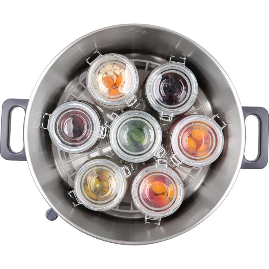 Sencor - Konserveringsgryta 27 l 1800W/230V rostfritt stål/grå