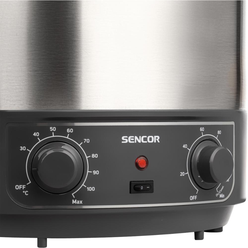 Sencor - Konserveringsgryta 27 l 1800W/230V rostfritt stål/grå