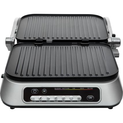 Sencor - Kontaktgrill 2100W/230V matt krom