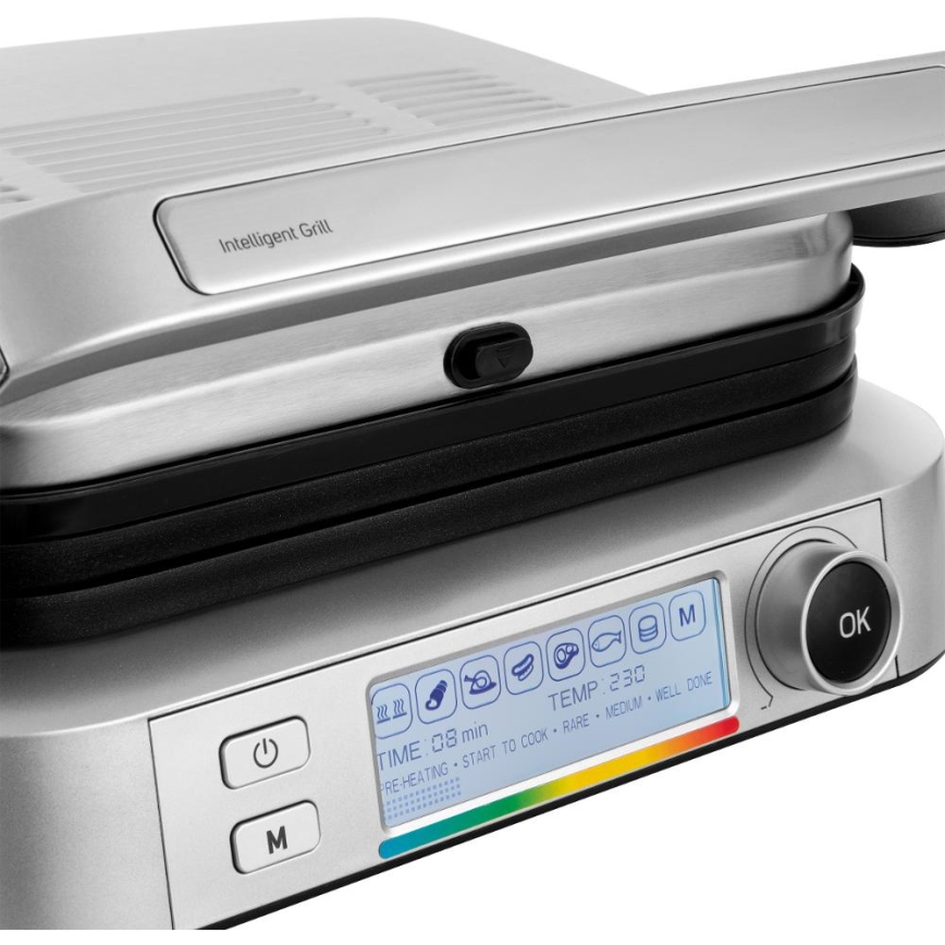 Sencor - Kontaktgrill 2100W/230V matt krom