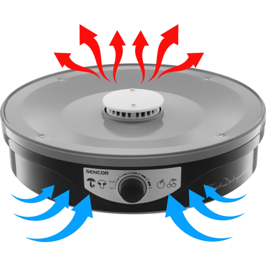 Sencor - Matberedare med termoreglering 250W/230V