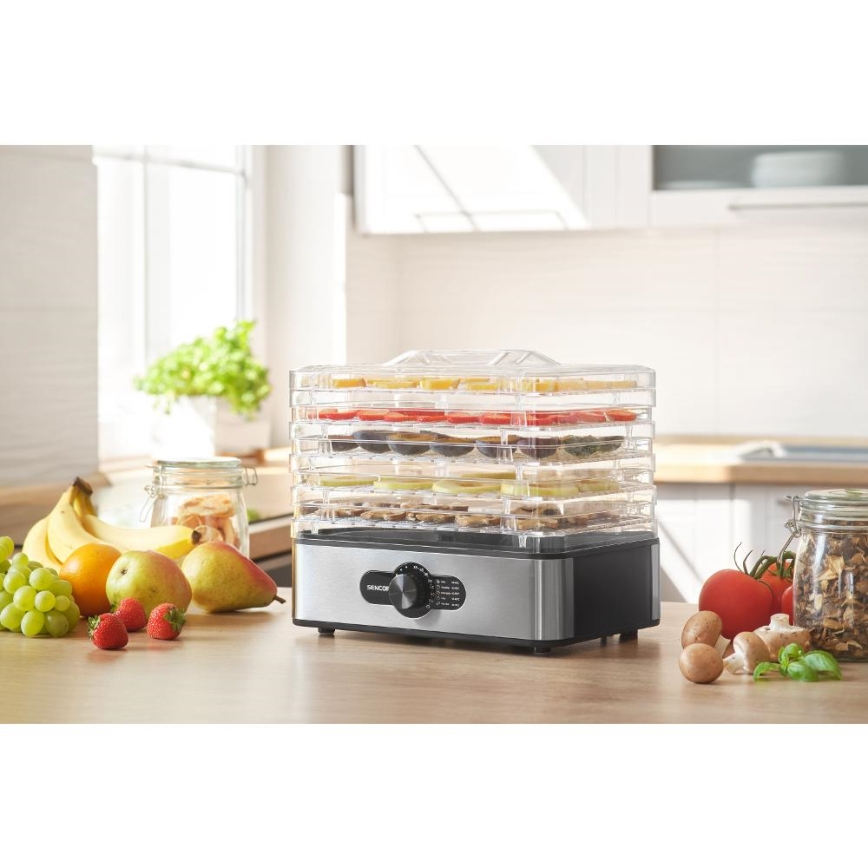 Sencor - Matdehydrator med temperaturreglering 700W/230V