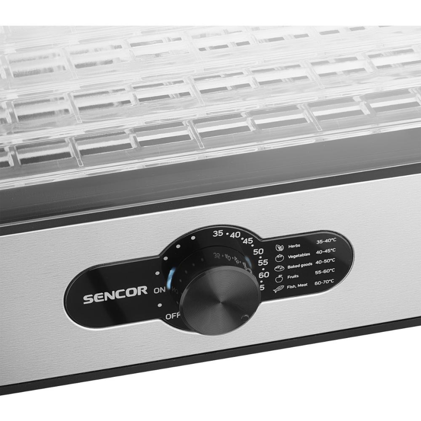 Sencor - Matdehydrator med temperaturreglering 700W/230V