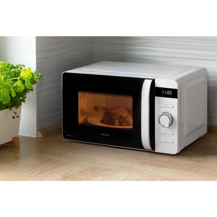 Sencor - Mikrovågsugn 800 W/230 V, 17 l, vit
