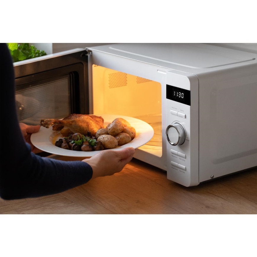 Sencor - Mikrovågsugn 800 W/230 V, 17 l, vit