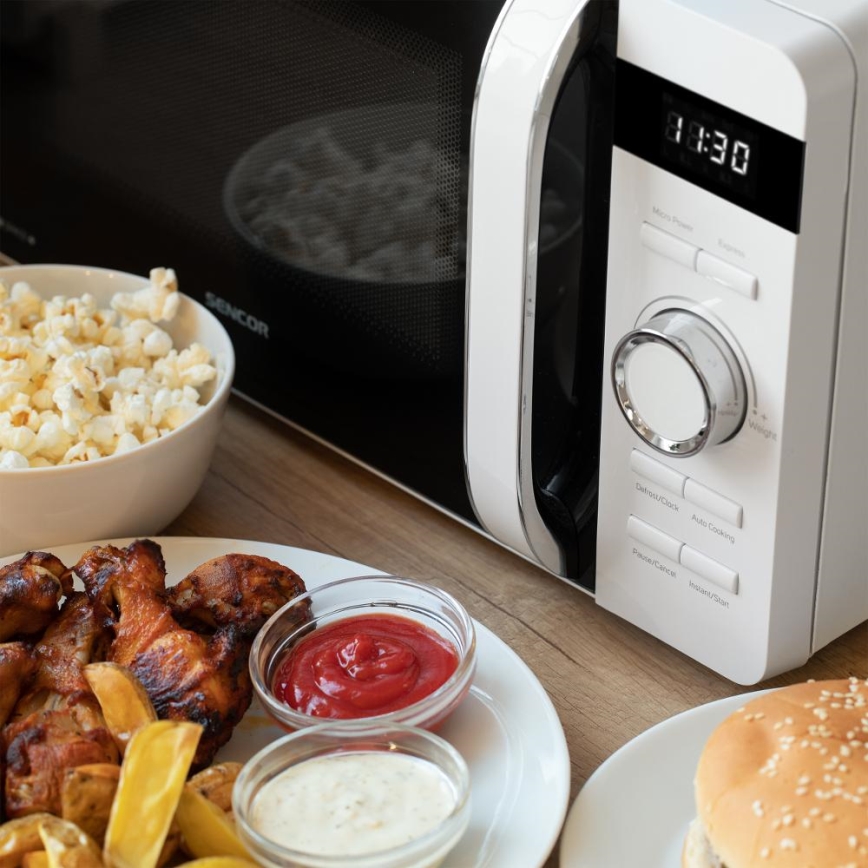 Sencor - Mikrovågsugn 800 W/230 V, 17 l, vit