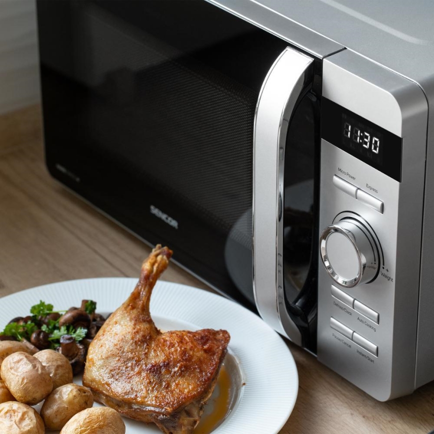 Sencor - Mikrovågsugn 800W/230V 17 l silver