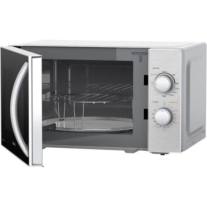 Sencor - Mikrovågsugn med grillfunktion 700W/1000W/230V 20 l matt krom
