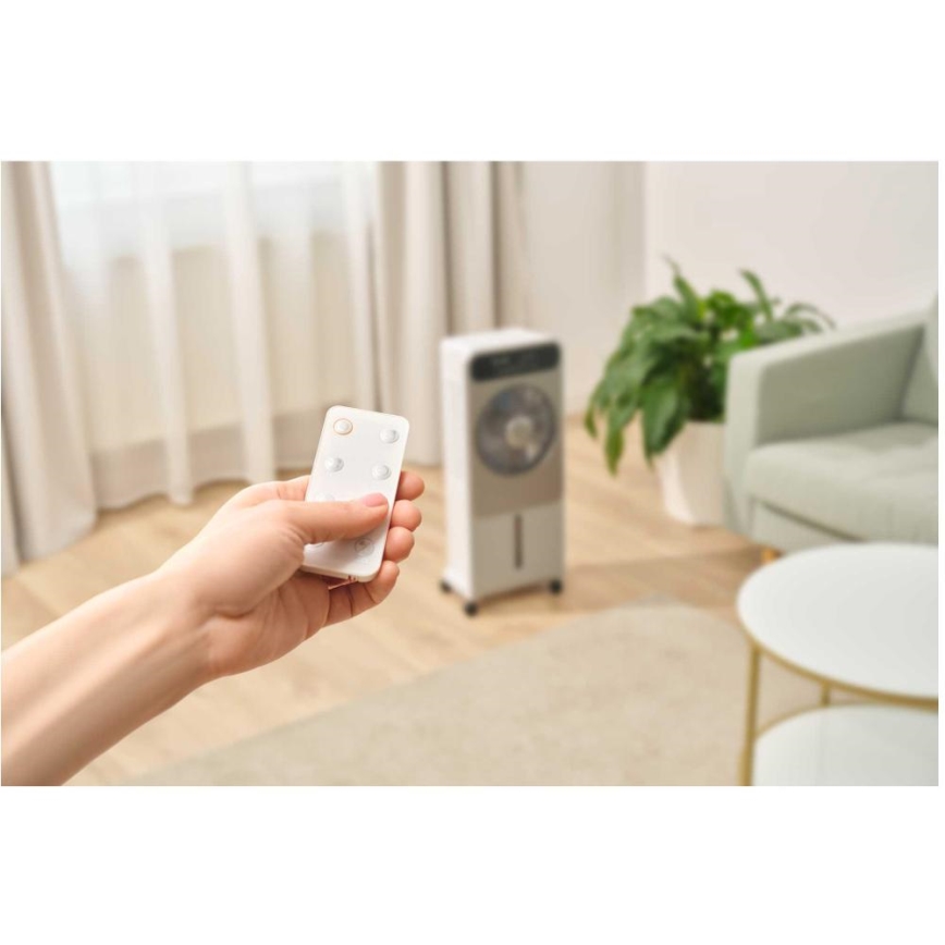 Sencor - Bärbar luftkylare 28W/230V grå + fjärrkontroll