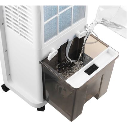 Sencor - Bärbar luftkylare 28W/230V grå + fjärrkontroll