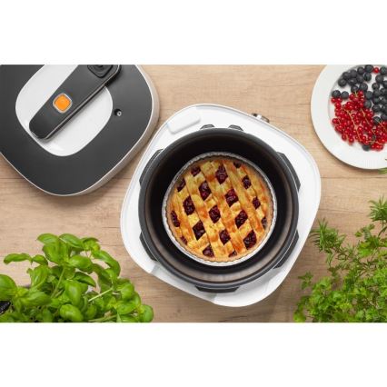 Sencor - Multifunktionell elektrisk tryckkokare 5,5 l 1000W/230V vit/svart