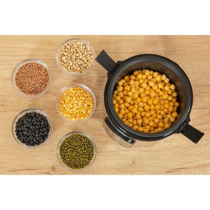 Sencor - Multifunktionell riskokare 350 W/230 V 0,6 l rostfritt stål/svart