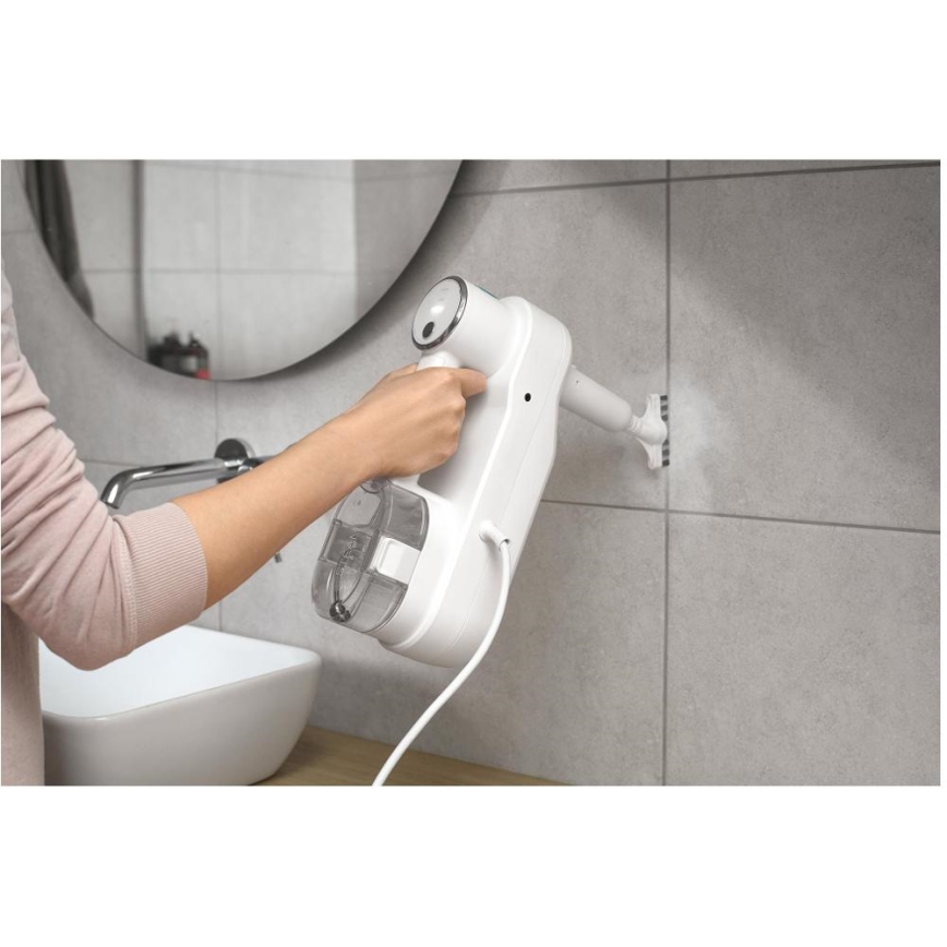 Sencor - Multifunktionell ångmopp 2-i-1 1500W/230V IPX4 vit