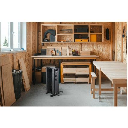 Sencor - Oljeradiator, 7 ribbor, 600/900/1500 W, 230 V, svart