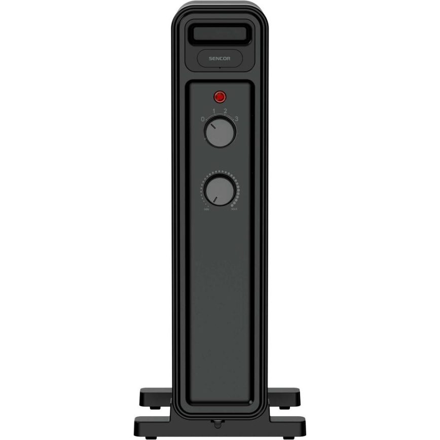 Sencor - Oljeradiator, 7 ribbor, 600/900/1500 W, 230 V, svart