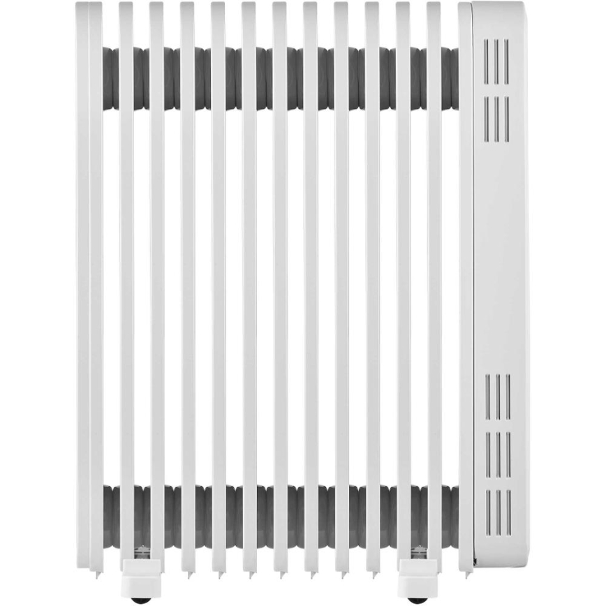 Sencor - Oljefylld radiator med 13 lameller 1000/2500W/230V vit + fjärrkontroll