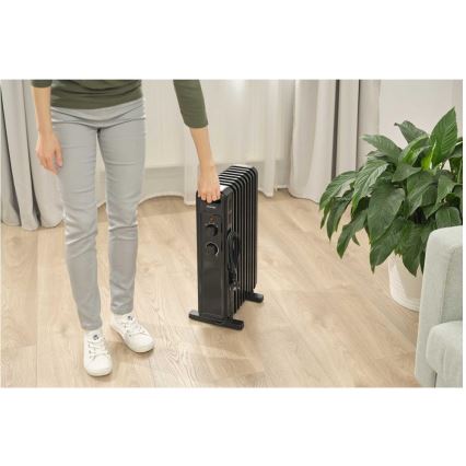 Sencor - Oljeradiator med 9 element 800/1200/2000W/230V svart