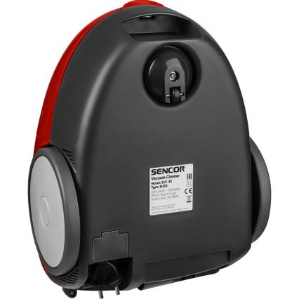 Sencor - Påsdammsugare 1,5 l 850 W/230 V röd/svart