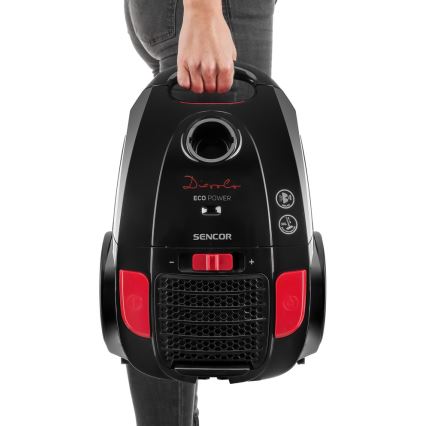 Sencor - Påsdammsugare 3 l 700W/230V svart/red