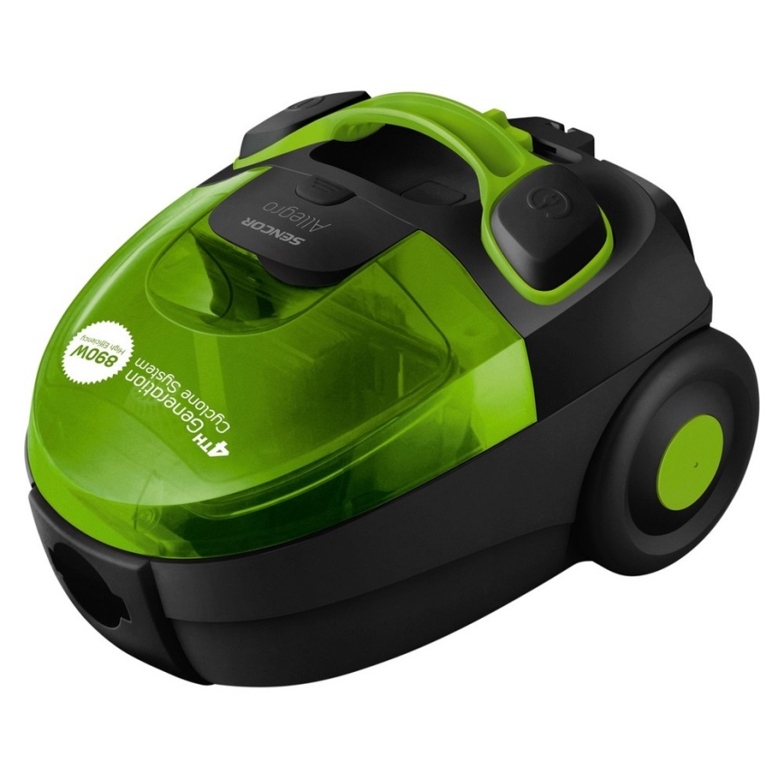 Sencor - Påslös dammsugare 1,5 l 890W/230V grön/svart