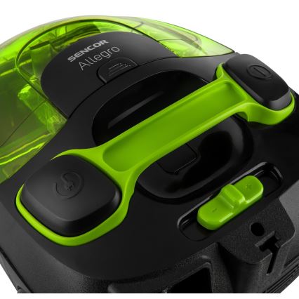 Sencor - Påslös dammsugare 1,5 l 890W/230V grön/svart
