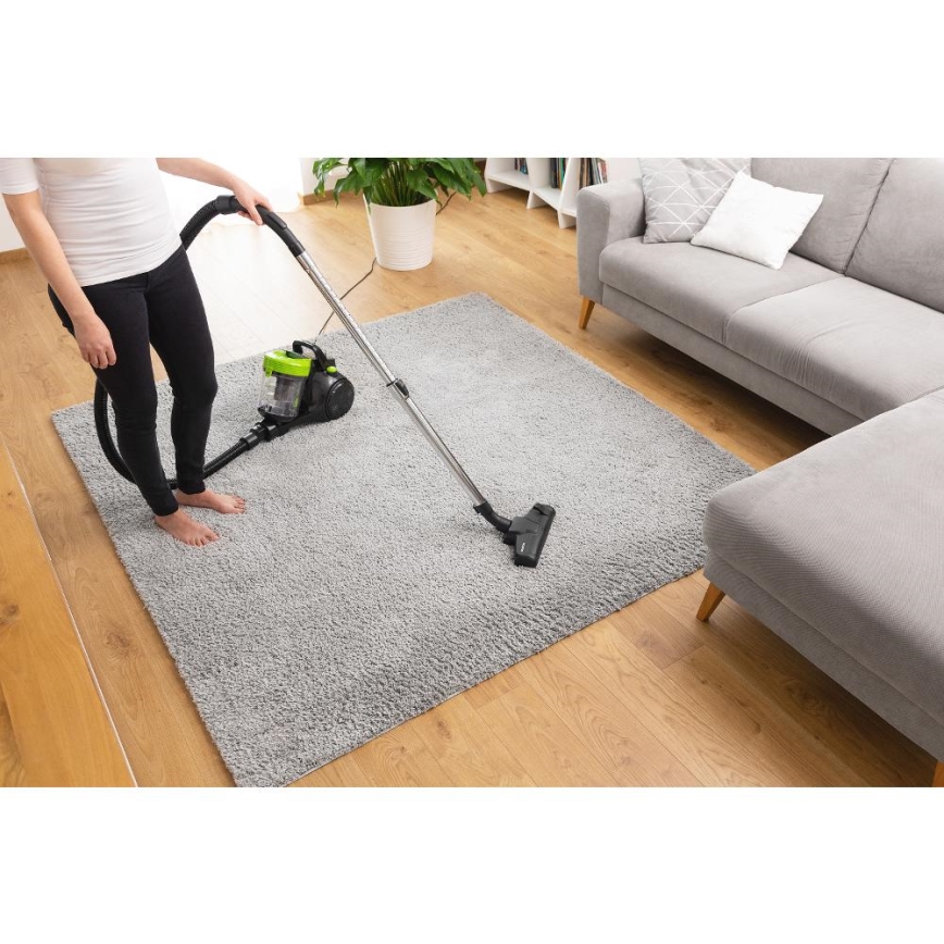 Sencor - Påslös dammsugare 2 l 700W/230V svart/grön
