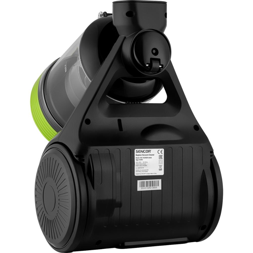 Sencor - Påslös dammsugare 2 l 700W/230V svart/grön