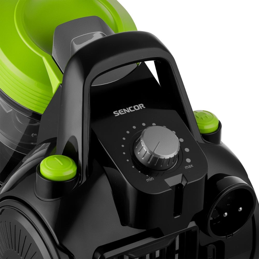 Sencor - Påslös dammsugare 2 l 700W/230V svart/grön