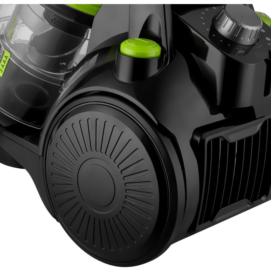Sencor - Påslös dammsugare 2 l 700W/230V svart/grön