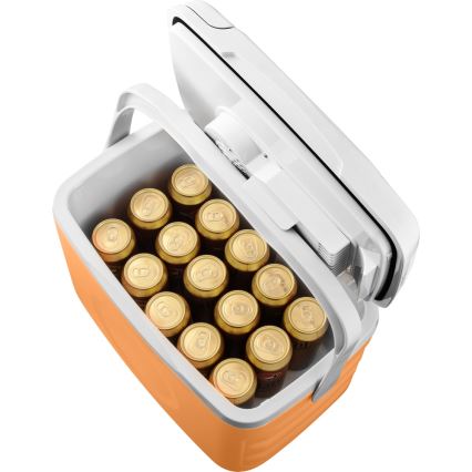 Sencor - Portabelt bilkylskåp 22 l 45W/12V orange/vit