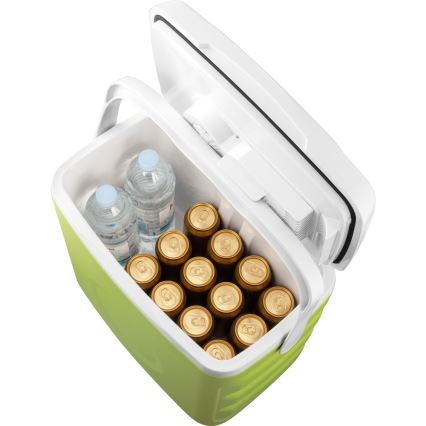 Sencor - Portabelt bilkylskåp 30 l 55W/5V /12V/230V grön/vit