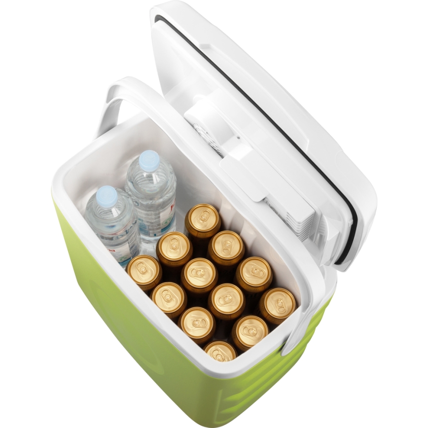 Sencor - Portabelt bilkylskåp 30 l 55W/5V /12V/230V grön/vit