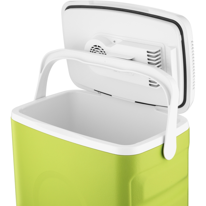 Sencor - Portabelt bilkylskåp 30 l 55W/5V /12V/230V grön/vit