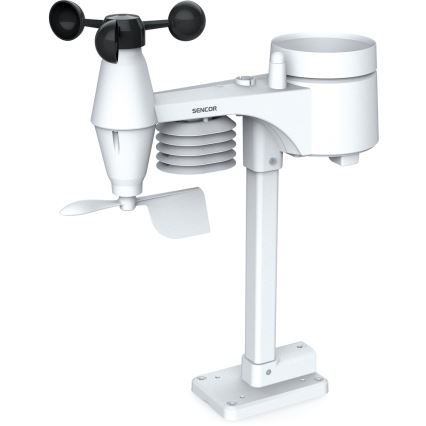 Sencor - Professionell väderstation med färg-LCD-display 1xCR2032 + 3xAA Wi-Fi