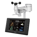 Sencor - Professionell väderstation med färgad LCD-display och väckarklocka 5V/1xCR2032 + 3xAA