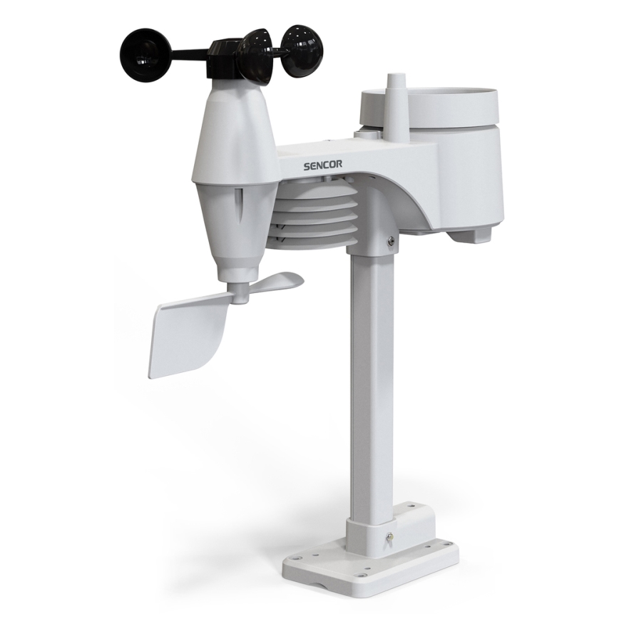 Sencor - Professionell väderstation med LCD-skärm och väckarklocka 1xCR2032 + 3xAA