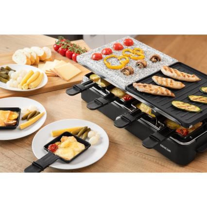 Sencor - Raclette grill med tillbehör 1400W/230V