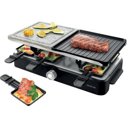 Sencor - Raclette grill med tillbehör 1400W/230V