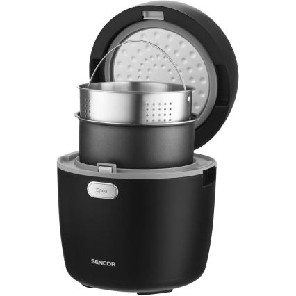 Sencor - Riskokare 350W/230V 0,6 l svart