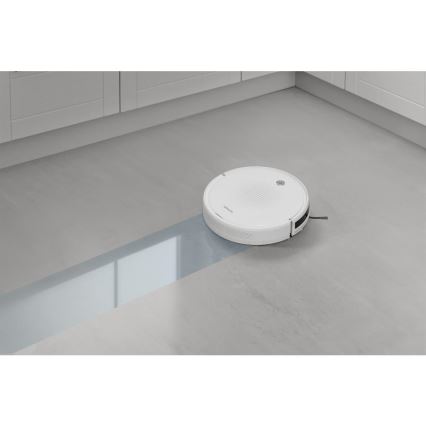 Sencor - Robotdammsugare med mop 2-i-1 18W/1500 mAh vit + fjärrkontroll