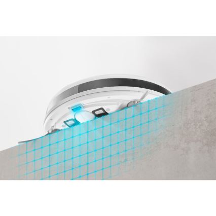 Sencor - Robotdammsugare med mop 2-i-1 18W/1500 mAh vit + fjärrkontroll